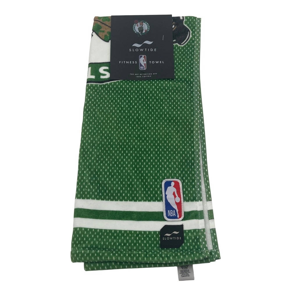 Slowtide NBA Boston Celtics Fitness Towel Green White 100% Cotton ST380 NEW Golf